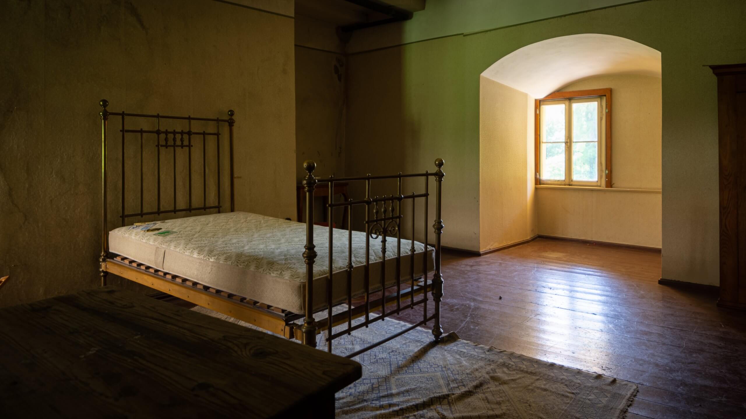 Lost Places Fototour Schloss Bückeburg - Zimmer mit Bett