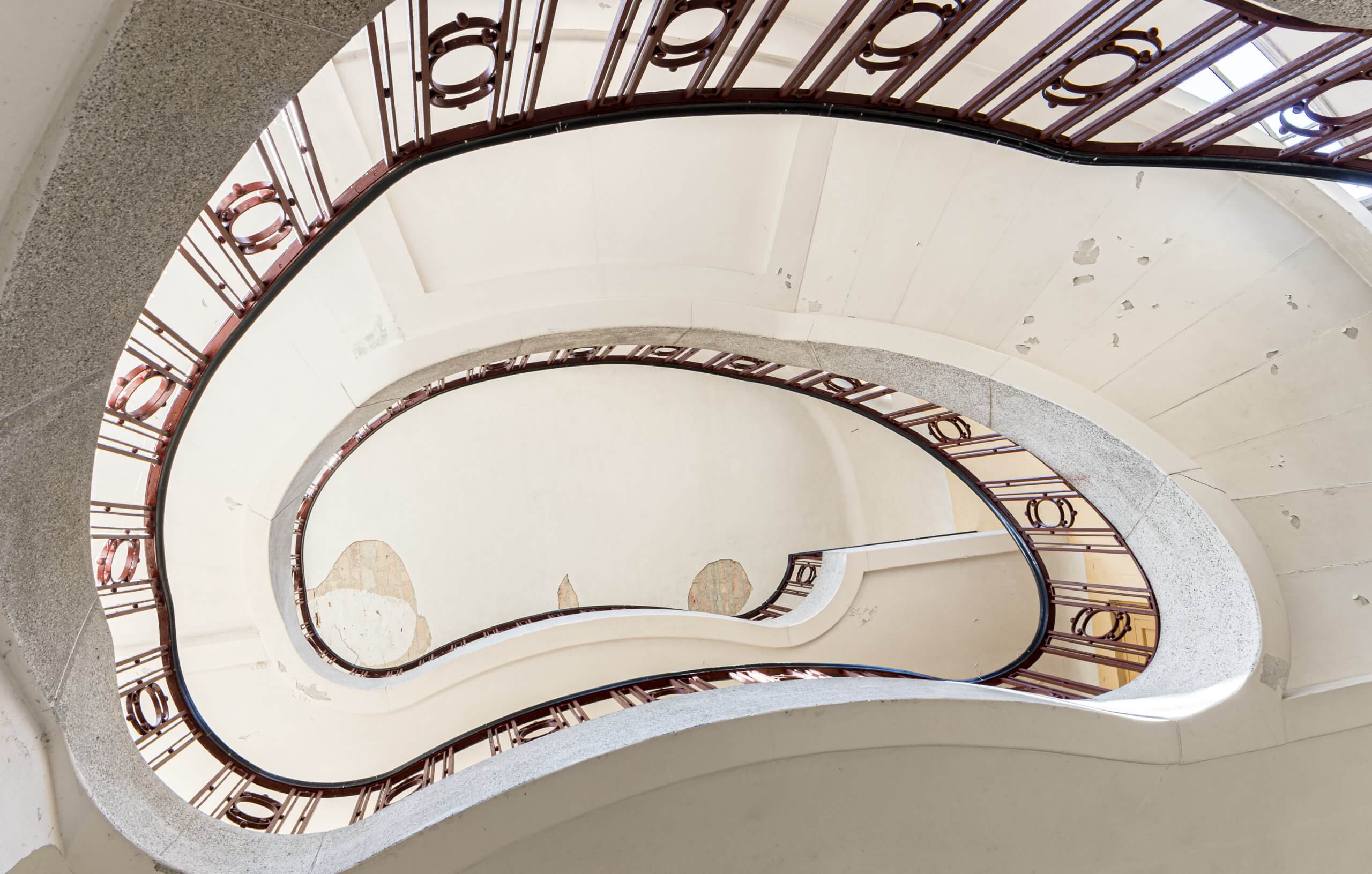 Treppe bei den Ochsenaugen in Wünsdorf