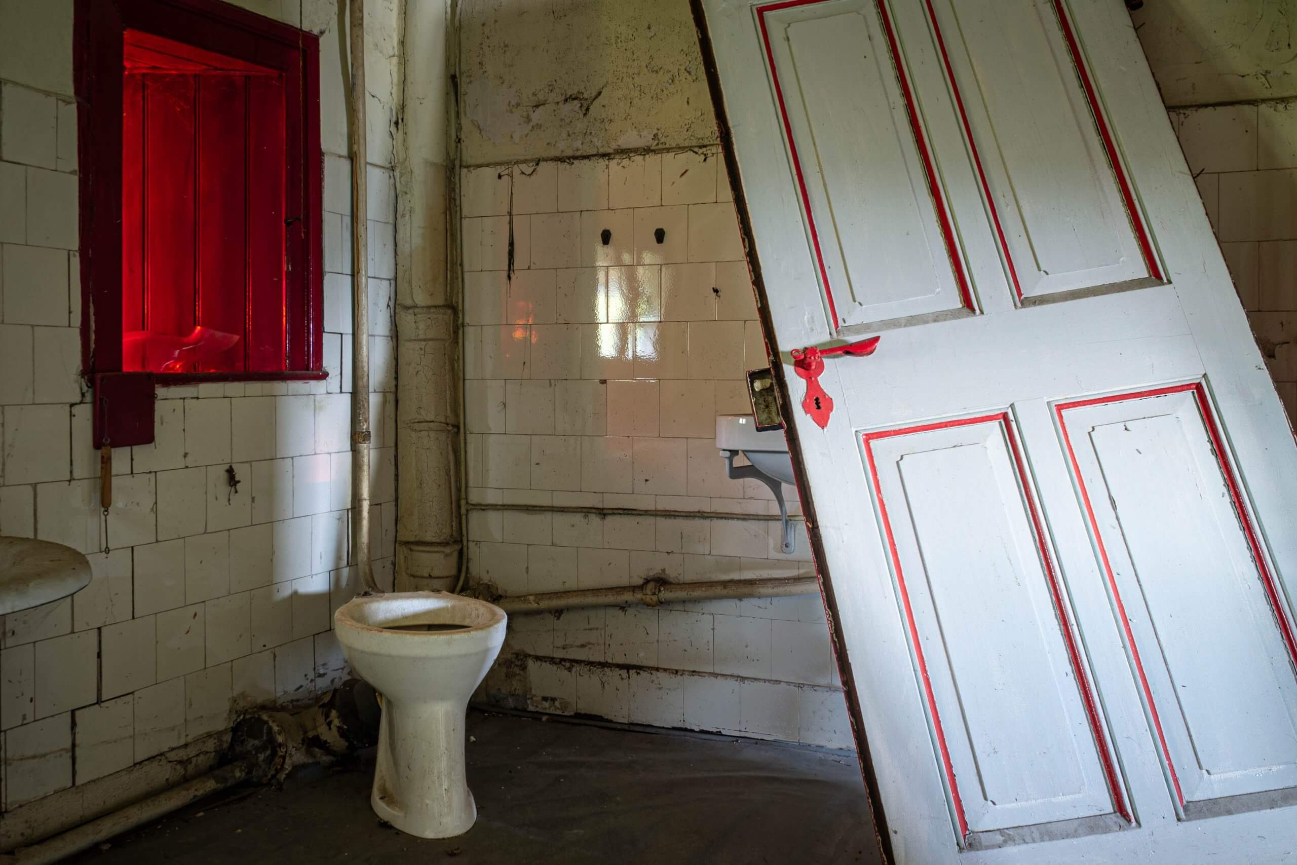 Inszeniertes Badezimmer auf Schloss Rothestein