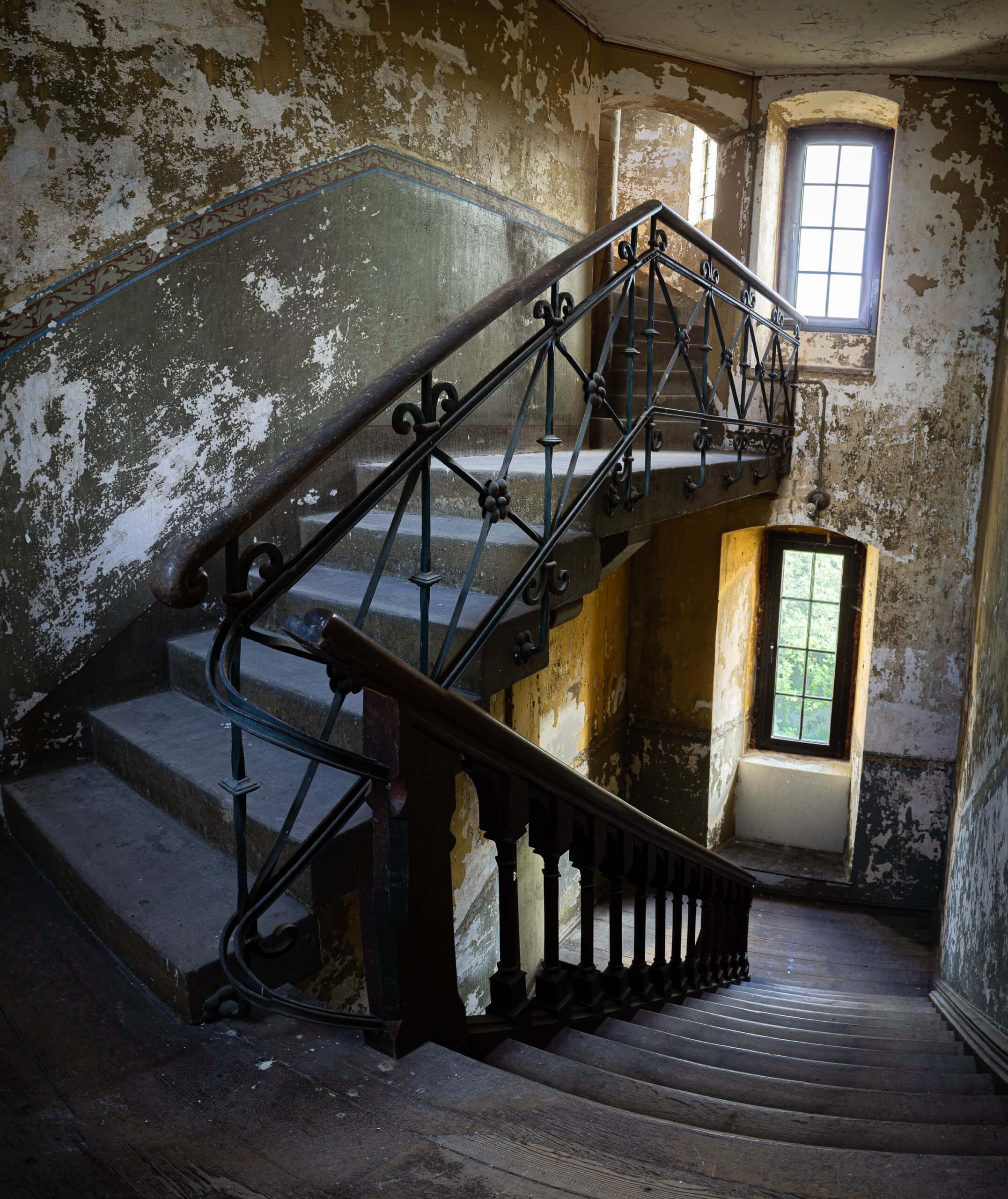 Treppenhaus auf Schloss Rothestein